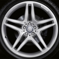 AMG Wheel 21" 5-twin-spoke silver/high-sheen